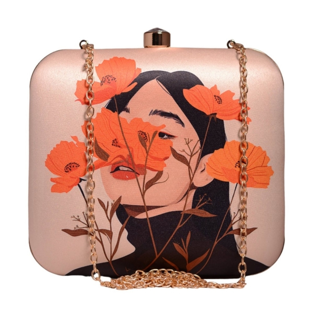 Handcrafted Poppy Veil Clutch - Picture 2 of 5